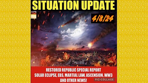 SITUATION UPDATE 4/8/24 - AI System Used To Bomb Gaza, Gcr/Judy Byington Update, Us Republic, WW3