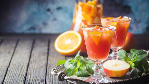 Sipping on Sunshine: Mediterranean Apricot and Honeydew Sangria Mocktail