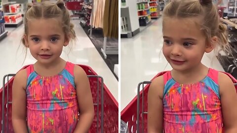 Little girl knows not to tell dad about visit to Target