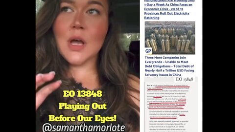 "E.O. 13848 Playing Out Before Our Eyes" - Samantha Morlote