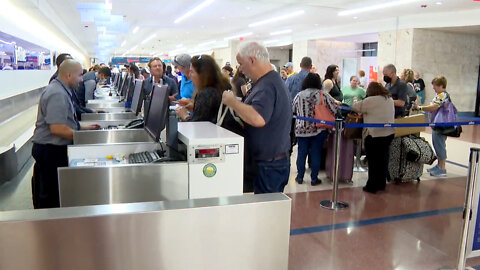 Travelers seek flights at Palm Beach International Airport after historic flooding hits Fort Lauderdale airport