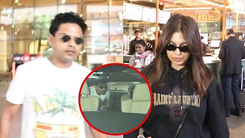 Actress Bhumi Pednekar with Rumoured Boyfriend Yash Kataria Spotted at Mumbai Airport 💖📸✈️