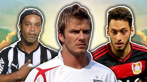 Top 10 Best Free Kick Takers | Ronaldinho, Beckham, Calhanoglu!