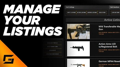 How To Manage Your Listings on GunSpot