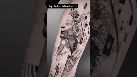 Stunning Tattoo by John Monteiro #shorts #tattoos #inked #youtubeshorts