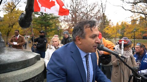 Dr. Emad Guirguis "speak the truth and support one another" Queens Park, Toronto, Canada 11/20/21