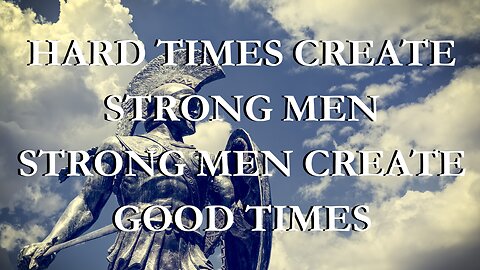 Dr Jorden Peterson Talks, Hard Times Create Strong Men Strong Men Create Good Times
