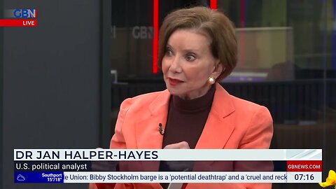 Dr Jan Halper-Hayes PhD Discloses Trump plan for bankrupt USA. Inc. on British TV