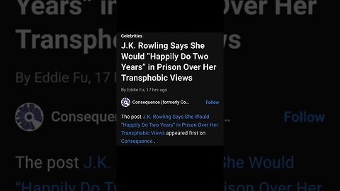 They're mad at J.K. Rowling again #shorts