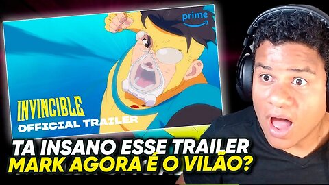 (MARK VAI SER O VILÃO?) INVENCIVEL - TEMPORADA 2 | Trailer Oficial | Prime Video | React Anime Pro