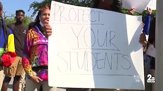 Baltimore City students walk out of class demanding the district do more about sexual assault allegations
