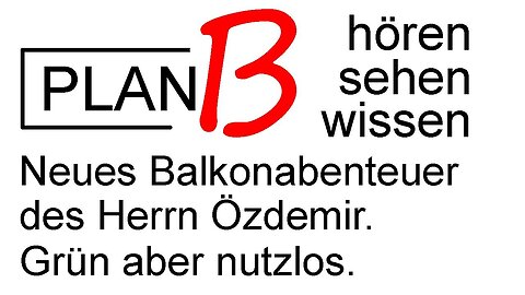 Unser beliebter Landwirtschaftsminister will Bienen füttern. Mit Bambus...@PLAN B🙈