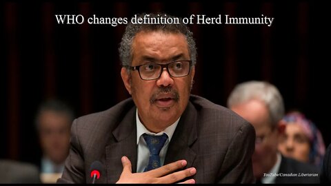 WHO changes definition of Herd Immunity