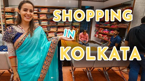 Americans Shopping in India | Saree Shopping in Kolkata