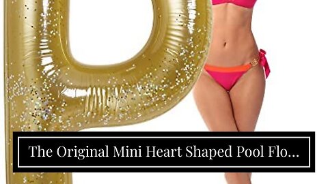 The Original Mini Heart Shaped Pool Float by LOTELI - White Mommy and Me Pool Float - Best Smal...