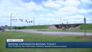 Highway 169 bridge expansion begins Monday