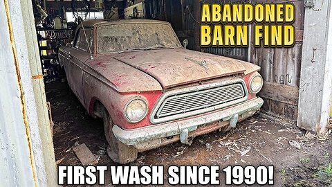 First Wash Since 1990: Barn Find AMC Rambler! | Car Detailing Restoration