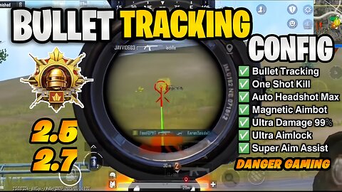 BGMI 2.5🔥MAGIC BULLET TRACKING AUTOHEADSHOT CONFIG FILE | HIGH DAMAGE AIMBOT CONFIG BGMI,GL,KR 2.7