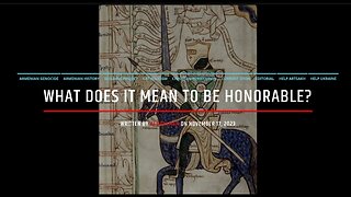 What Does It Mean To Be Honorable