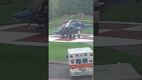 Life Flight Arrives At Hospital
