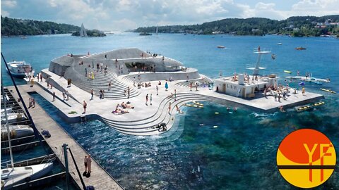 Tour In Snøhetta Creates a New Topography for the Redesign of Norwegian Harbour Bath in Norway