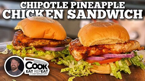 Chipotle Pineapple Chicken Sandwich | Blackstone Griddles