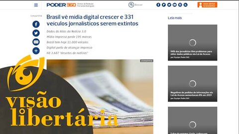 Brasil vê mídia digital crescer e 331 veículos jornalísticos serem extintos | Vl - 17/12/19 ANCAPSU