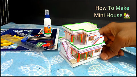 #Mini_House | कागज का घर 🏡 | How To Make Mini House 🏡 With Paper 🗞️ #Home Best Design