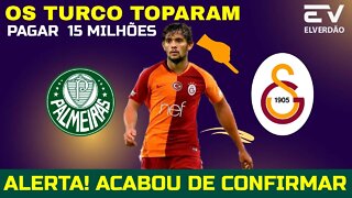 Bomba Palmeiras Confirma, Galatasaray Topou Pagar 15 Milhões #palmeiras #globoesporte #scarpa