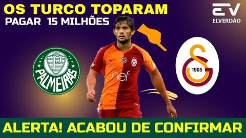 Bomba Palmeiras Confirma, Galatasaray Topou Pagar 15 Milhões #palmeiras #globoesporte #scarpa