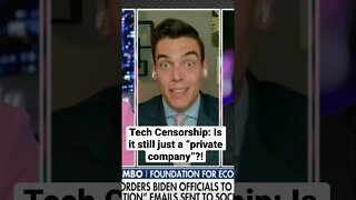 Tech censorship isn't just a 'private company' anymore #shorts