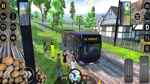 Bus Simulator 2023 - New Generation City Bus - OFF-ROAD Pick & Drop Passenger