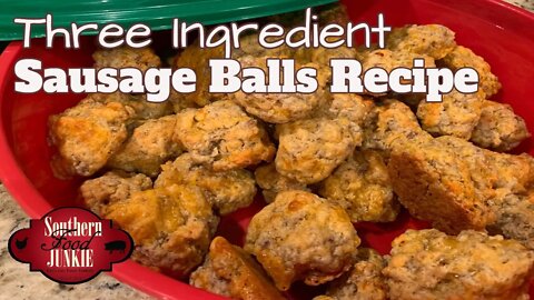 THREE Ingredient Sausage Balls Recipe | Sausage Balls Recipe without Bisquick