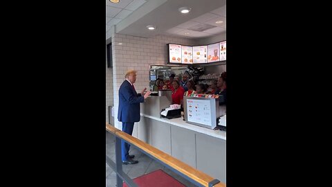 Donald Trump just walked into a Chick-fil-A in Atlanta and ordered 30 milkshakes for customers.