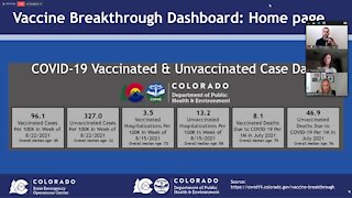 Full news conference: CDPHE unveils COVID-19 vaccine breakthrough dashboard