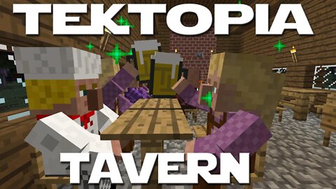 Minecraft Tektopia ep 4 - A Tavern Increases Colonist's Happiness