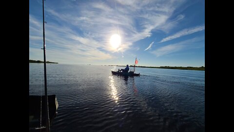 Kayak fishing set-up.