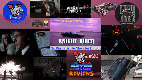 Retro TV Show Review | Knight Rider - Pilot Episode (1982) | Knight of the Phoenix | Review #20