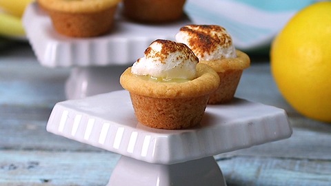 Lemon Meringue Cookie Cups