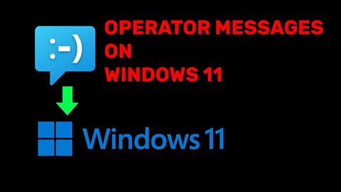 how to access sim/operator messages on windows 11