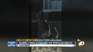 Elderly man attacked on popular beach