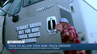 Congress allows teen truck drivers to cross state borders in test apprenticeship program