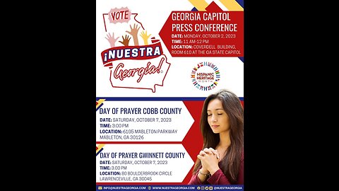 Vote | Vote Nuestra Georgia! Debut press briefing GA Capital 10-02-23