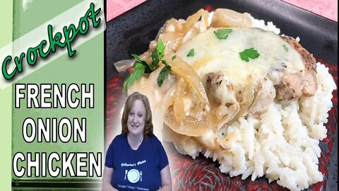 CROCKPOT FRENCH ONION CHICKEN RECIPE | Dump and Go Slow Cooker Recipe