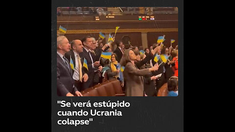 Críticas a la celebración con banderitas ucranianas en el Congreso de EE.UU.