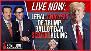 LIVE NOW: Legal ANALYSIS of TRUMP Ballot Ban SUPREME COURT Ruling