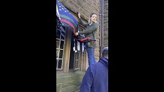 College campus takes down my patriotic flags.