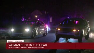 Woman shot in the head