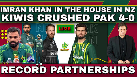 🔴LIVE| PAK VS NZ | Imran Khan In The House in NZ | KIWIS CRUSHED PAK 4-0 | NEW RECORDS FOR NZ