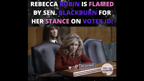 Rebecca Rubin is flamed by Senator Blackburn for her stance on voter ID❗️